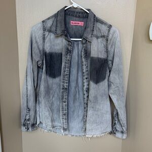 Blank NYC Light Gray Denim Shirt